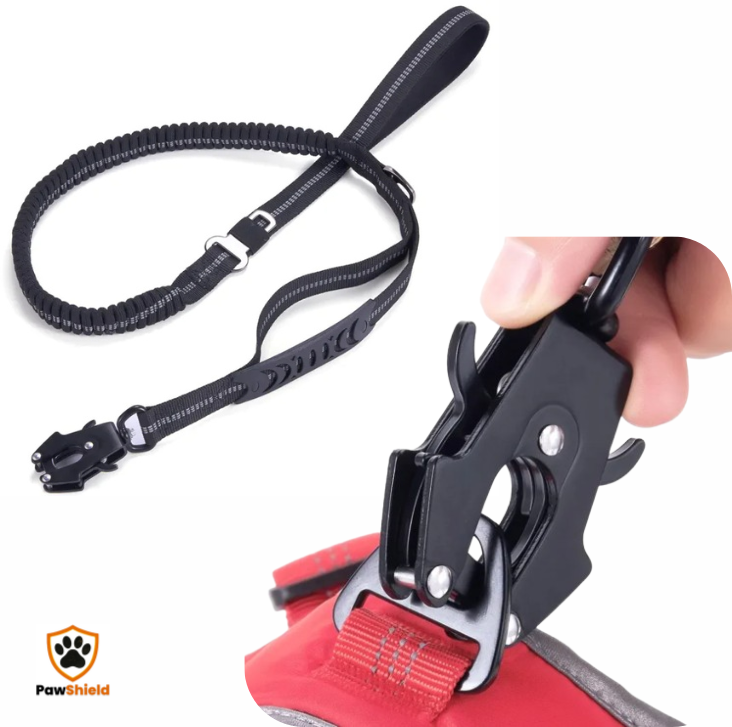 PawShield™ Car Seatbelt Lead - Heavy-Duty & Reflective – 135cm Adjustable!