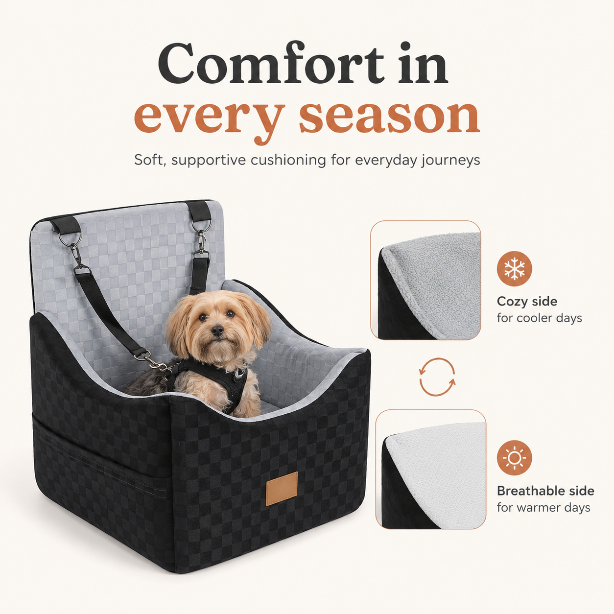PawShield Elevate Dog Car Seat