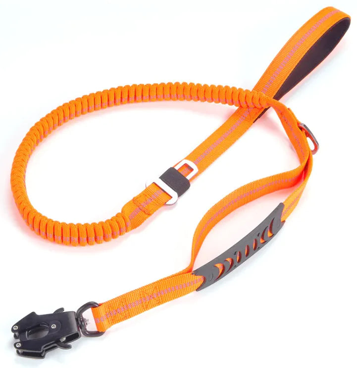 PawShield™ Car Seatbelt Lead - Heavy-Duty & Reflective – 135cm Adjustable!