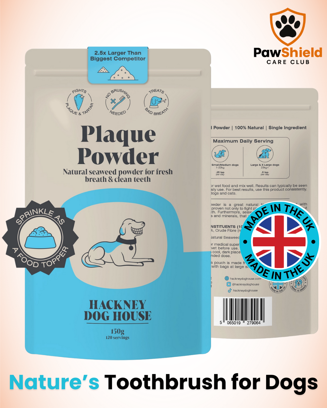 Natural Plaque Powder for Dogs!