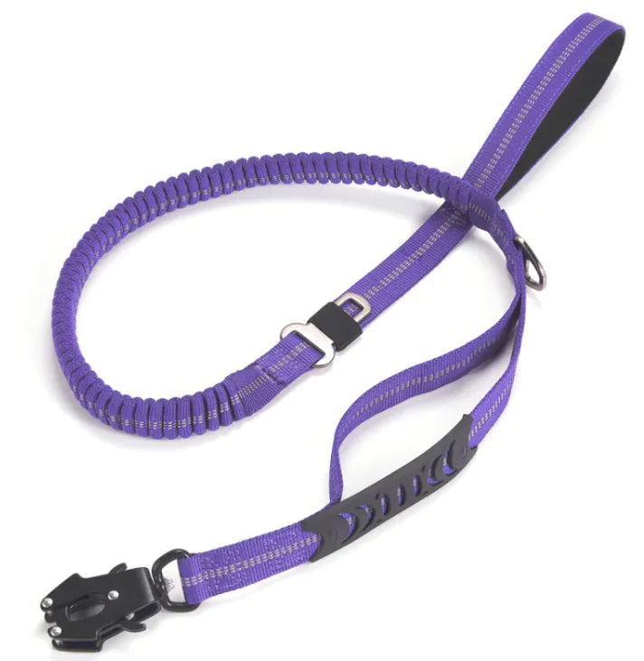 PawShield™ Car Seatbelt Lead - Heavy-Duty & Reflective – 135cm Adjustable!
